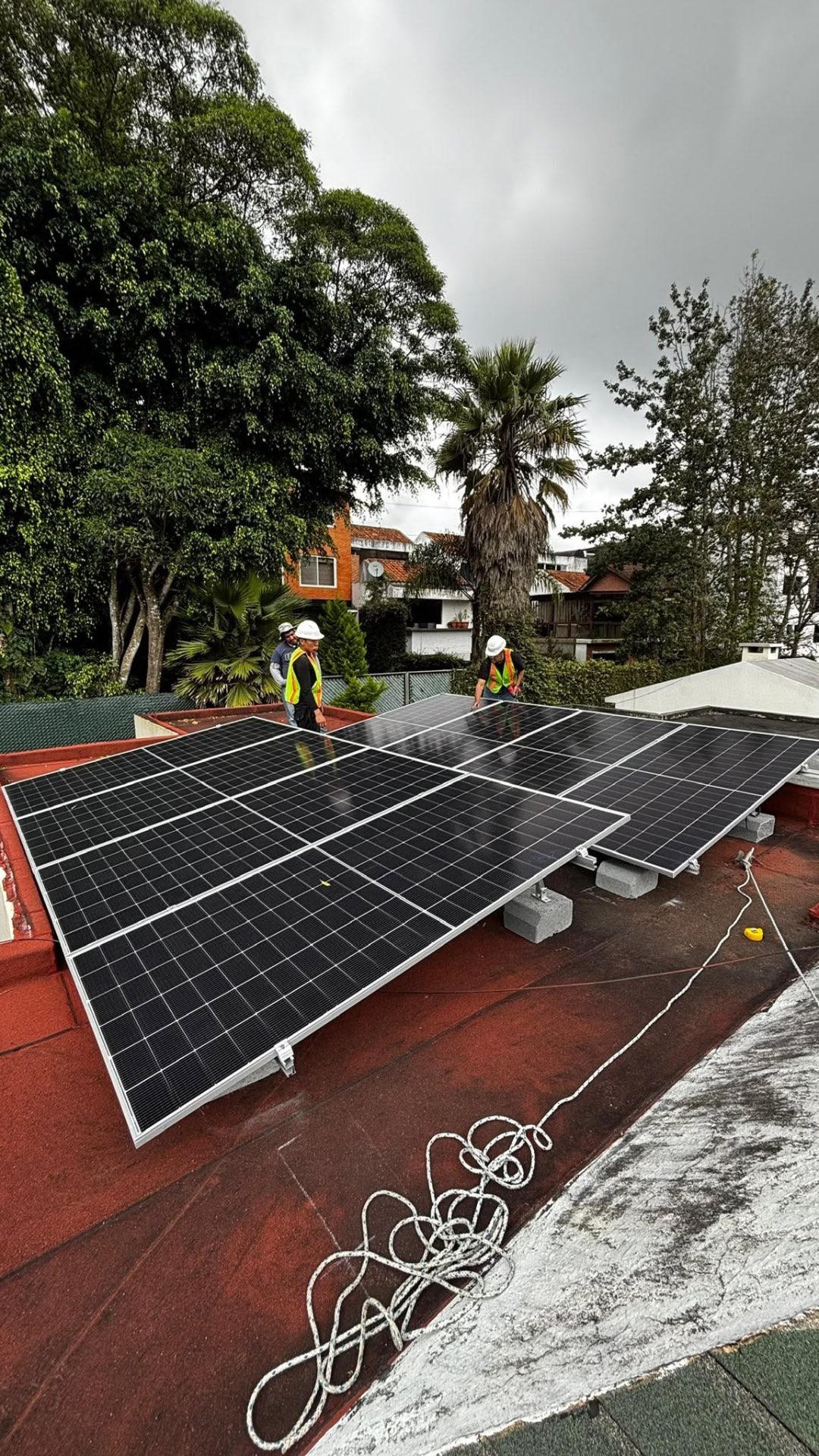 Instalación industrial de paneles solares